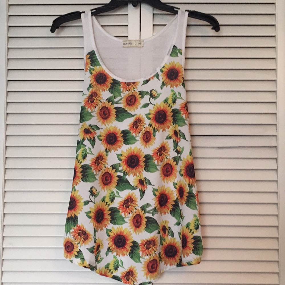 Sunflower tank top